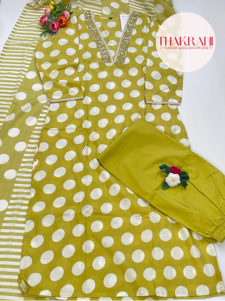 Lemon yellow Kurta set