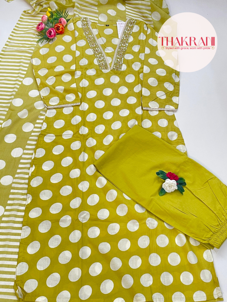 Lemon yellow Kurta set