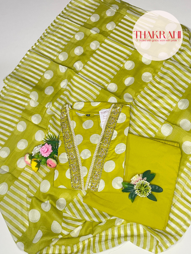 Lemon yellow Kurta set