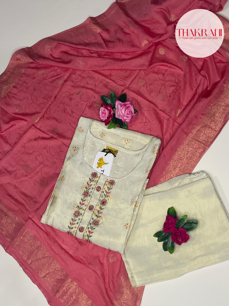 Ivory Shimmer Kurta Set