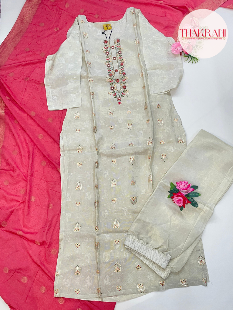 Ivory Shimmer Kurta Set