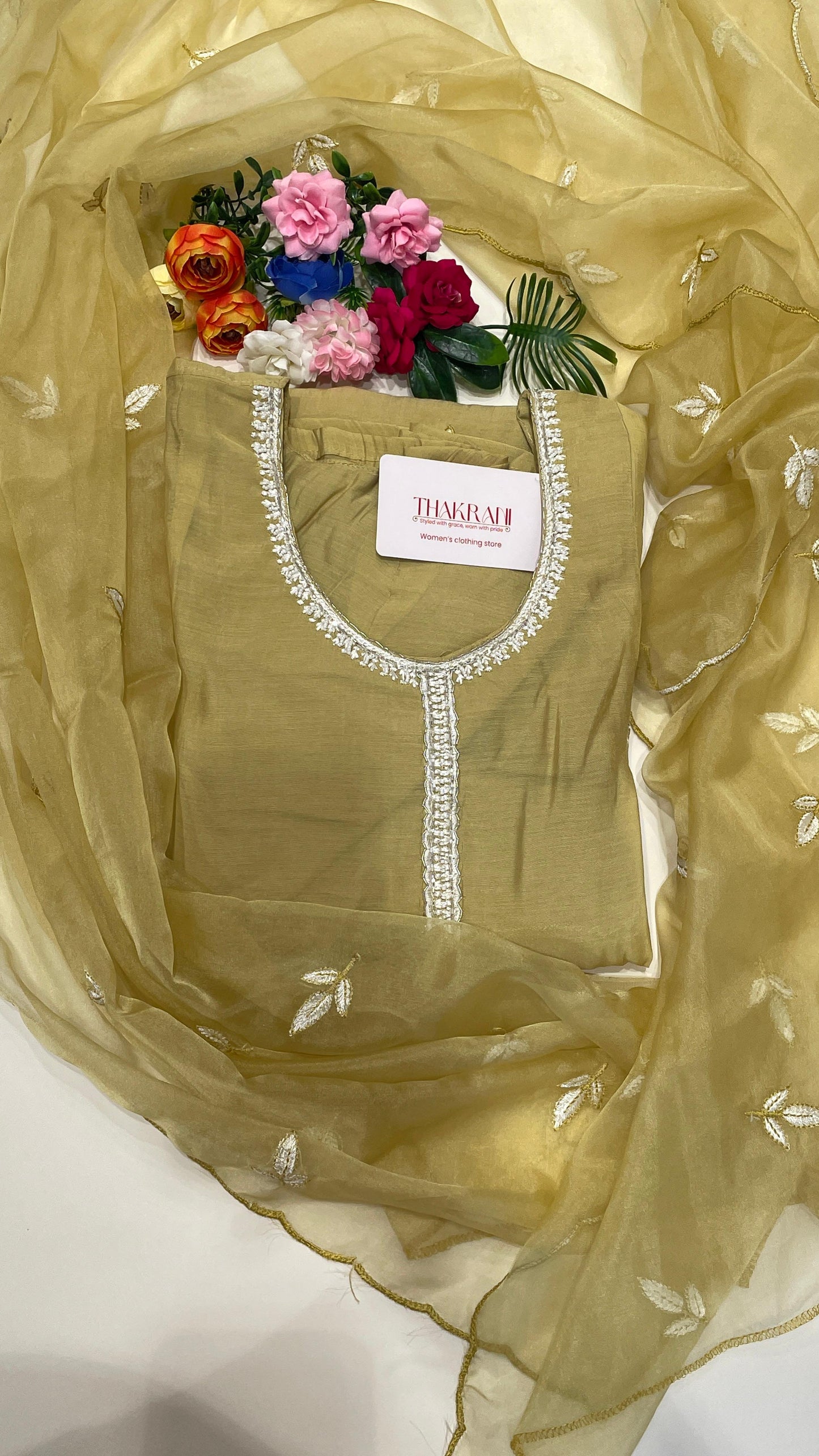 ETHNIC Mul Chanderi Suit